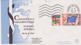 France Conférence Parlementaire Europe Afrique 1961 Timbre De Service - Brieven & Documenten