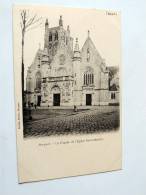 Carte Postale Ancienne : BERGUES: La Façade De L´Eglise Saint-Martin - Bergues