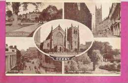 DERBY   -    * 5  VIEWS *   -   Editeur : J.Valentines. -    N°221105 - Derbyshire