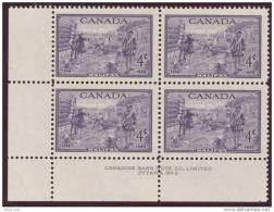 Canada Halifax Bicentenary Block Plate # 2 1949 # 283 - Blocks & Kleinbögen