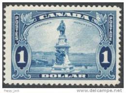 Canada $1 Stamp Champlain Statue  # 227 MNH 1935  Mint Non Hinged  Read Below - Neufs