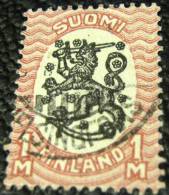Finland 1917 Lion 1m - Used - Oblitérés