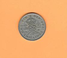 Great Britain UK King George VI 2 Shillings 1949 - J. 1 Florin / 2 Shillings