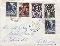 COMMEMORATIVI  (Vaticano) /   Cover _ Lettera  - Lire 5 X 3 + 15 + 20 - Lettres & Documents