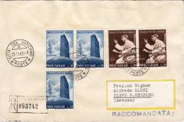 COMMEMORATIVI  (Vaticano) /   Cover _ Lettera  - Lire 30 X 3 + 20 X 2 - Storia Postale