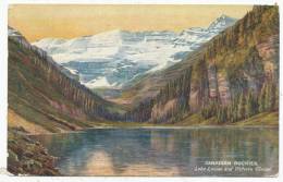 Canadian Rockies. Lake Louise And Victoria Glacier, 1908 Tuck Oilette Postcard - Altri & Non Classificati