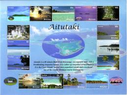 AITUTAKI // 2010 - Tourisme, Vues De Aitutaki - Feuillet 15v Neufs // Mnh - Aitutaki
