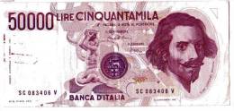 BILLET ITALIE - P.113a - 50000 LIRES - 06/02/1984 - VOIR SIGNATURES - GIAN LORENZO BERNINI - 50000 Lire