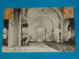 17) Jonzac - L'eglise  - Vue Intérieure -  Année  1923- EDIT - Dando - Jonzac