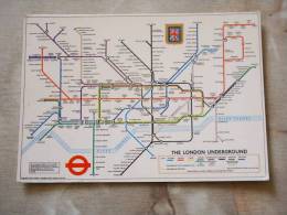 London Underground Map - Many Stamps     D79122 - Subway