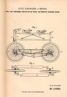 Original Patentschrift - O. Jungnickel In Dessau , 1898 , Mehrsitziges Fahrrad Mit Allrad - Antrieb , Tandem !!! - Otros & Sin Clasificación