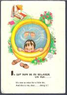 ENFANT DANS UNE PETITE PISCINE - "Il Est Bon De Se Relaxer Un Peu... "  - MABEL LUCIE ATTWELL - Attwell, M. L.