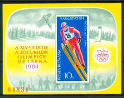 1984 Romania "Sarajevo 84" Olimpiadi Olympics Olympiques Block Imperforate MNH** Fo69- - Winter 1984: Sarajevo