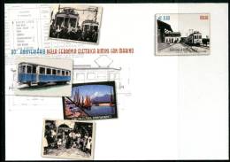 ITALIA / ITALY 2012 - BUSTA POSTALE - 80° Anniv. Inaugurazione Ferrovia Elettrica Rimini San Marino - - 2011-20: Marcophilia