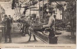 CP  FOURMIES N°8 ECOLE PRATIQUE DE COMMERCE ET D INDUSTRIE  AJUSTAGE  - ECRITE EN 1921 - Fourmies