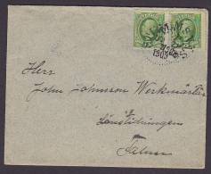 ## Sweden ´Petite´ Deluxe STIMSNÄS 1909 Brief Cover To FALUN King König Oscar Stamps (95 X 120 Mm) (2 Scans) - Storia Postale