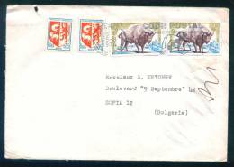 52824 Cover Brief Lettre 1974 -  Coat Of Arms And Heraldry - BISON EUROPE ANIMALS France Frankreich Francia - Lettres & Documents