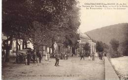 CPA ( PETANQUE )  CHATEAUNEUF LES BAINS La Terrasse  Des Grands Bains Au Bord De La Sioule - Boule/Pétanque