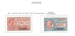 LEVANTE - TRIPOLI DI BARBERIA - SASS. ESPRESSI 1/2  - ANNO 1909  NUOVA CON GOMMA INTEGRA ** MNH - Bureaux D'Europe & D'Asie