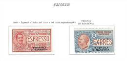 LEVANTE - TRIPOLI DI BARBERIA - SASS. ESPRESSI 1/2  - ANNO 1909  NUOVA CON GOMMA INTEGRA ** MNH - European And Asian Offices