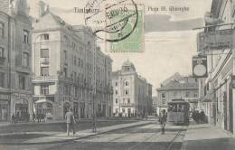 Roumanie - Timisoara - Piata Sf. Gheorghe -  Horloger - Chemins De Fer Tramway - Rumänien