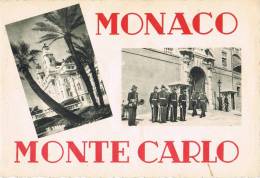 Postal MONTECARLO (Monaco)  Casino Y Relevo De La Guardia, Palacio Principe - Prince's Palace