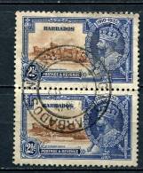 Barbados 1935 Sc 188 Used Pair - Barbades (1966-...)