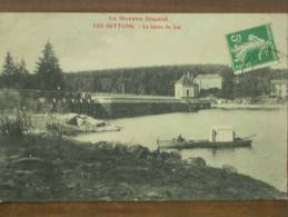 58 - LES SETTONS - La Baisse Du Lac (Barrage - Animée , Embarcation...) - Montsauche Les Settons