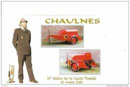 POMPIERS DE CHAULNES EN TENUE 1960. REF 9230 - Chaulnes