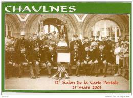 POMPIERS DE CHAULNES EN TENUE 1930.REF 9231 - Chaulnes