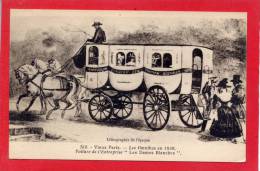 PARIS --> Vieux Paris. Les Omnibus En 1829. Voiture De L´Entreprise "Les Dames Blanches" - Transport Urbain En Surface