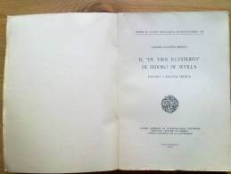 LIBRO EL DE VIRIS ILLVSTRIBVS DE ISIDORO DE SEVILLA - CARMEN CODOÑER MERINO - SALAMANCA 1964 - Altri & Non Classificati