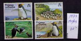 TRISTAN DA CUNHA 1974 - PIGUINOS - 191-194 - Pinguini