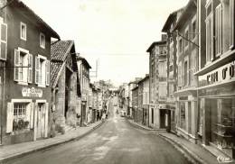 CPSM COUHE VERAC , La Grande Rue  , Café, Boutiques - Couhe