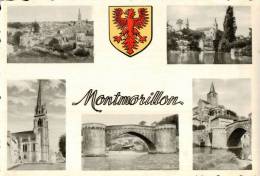 CPSM  MONTMORILLON , Multivues - Montmorillon