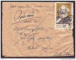 VIETNAM DU NORD KARL MARX SUR LETTRE  1971 DE HANOI   Réf 400 - Karl Marx