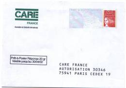 PAP Réponse CARE France Neuf - N° Au Dos 0102507 - N° Interne A0501 - Pli Central - PAP: Ristampa/Luquet