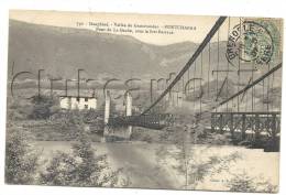 Pontcharra (38) : Le Pont Suspendu En 1907. - Pontcharra