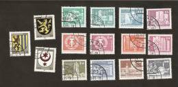 OS.13-4-5. Germany, Democratic Republic, LOT Set Of 15 - 1980 - 1981 - Berlin Leipzig Rostock - DDR 1984 Coat And Arms - Collections
