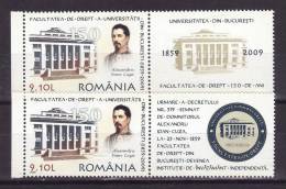 Roumanie 2009  Yv. No. 5397 Neuf** Avec  Deux Vignettes Differentes - Unused Stamps
