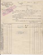 ### Facture , FELIX POTIN & Cie , 1903 , Paris , Frais Fr : 1.55€ , Cee : 1.80€ , Monde : 2.80€ - Lebensmittel