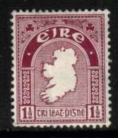 Ireland Scott 108 - SG113, 1940 E Watermark 1.1/2d MH* - Nuevos