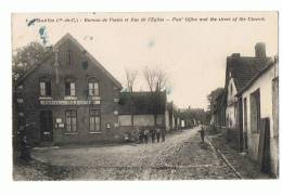 CP  BARLIN N°4 BUREAU DE POSTES ET RUE DE L EGLISE - Barlin