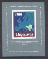 Jugoslawien – Yugoslavia 1988 Conference Of Foreign Affairs Ministers Souvenir Sheet MNH, 20 X - Blocks & Sheetlets