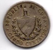 CUBA 5 CENTAVOS 1946 - Kuba