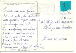 N°Y&T 2480  GRUISAN    Vers  SAINTES   Le 06 AOUT1987 - Storia Postale