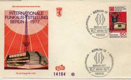 FDC Berlin 1977, Funkaus-stellung    Alemania - Brieven En Documenten