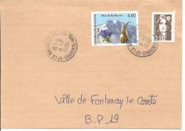 N°Y&T 2998  LA ROCHELLE            Vers     FONTENAY LE COMTE Le  08 JUILLET1996 - Briefe U. Dokumente