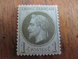 6-058  France Classique Napoléon III Lauré 1c Olive 1863 1870 Neuf 24 Second  II Empire Cote 24 Euros - 1863-1870 Napoléon III Lauré