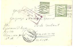 LBL9 -  EMPIRE AUSTRO-HONGROIS - POSTE MILITAIRE SUR CARTE A DESTINATION DE LA SUISSE - WW1